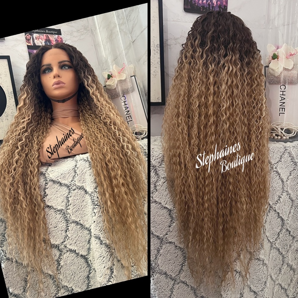 Human Hair Blended Lace Front Wig